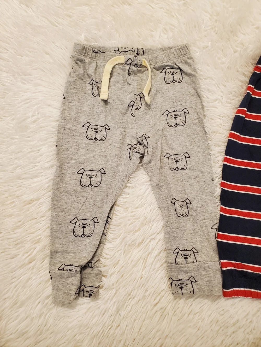 Baby GAP Striped Navy & Gray Jogger Pants 12-18 Months